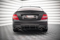 Maxton Design Spoiler CAP passend für Mercedes-Benz C Limousine Standard / AMG-Line W204 / W204 Facelift schwarz Hochglanz