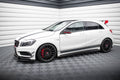 Maxton Design Street+ Seitenschweller Leisten passend für Mercedes-Benz A45 AMG W176 schwarz Hochglanz