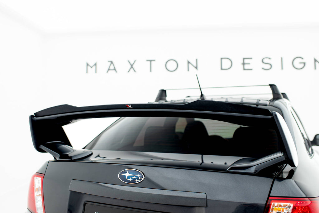 Maxton Design Spoiler CAP passend für Subaru Impreza WRX STI Mk3 Facelift schwarz Hochglanz