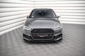 Maxton Design Street+ Spoilerlippe Front Ansatz V.2 passend für Audi S3 / A3 S-Line Sportback 8V Facelift schwarz Hochglanz
