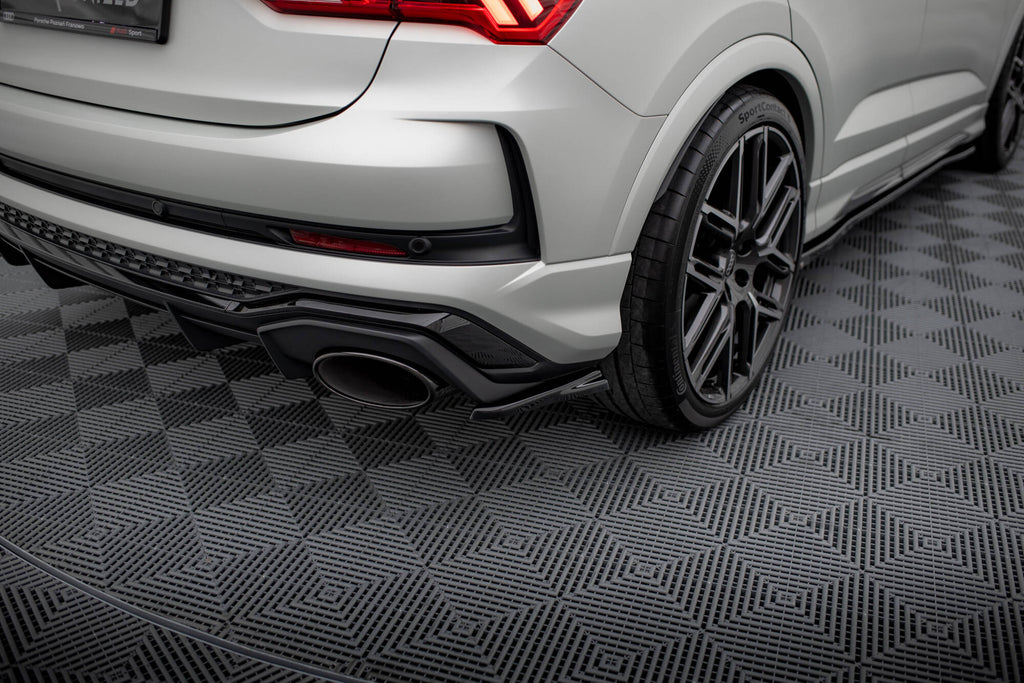 Maxton Design Heck Ansatz Flaps Diffusor passend für Audi RSQ3 SUV F3 schwarz Hochglanz