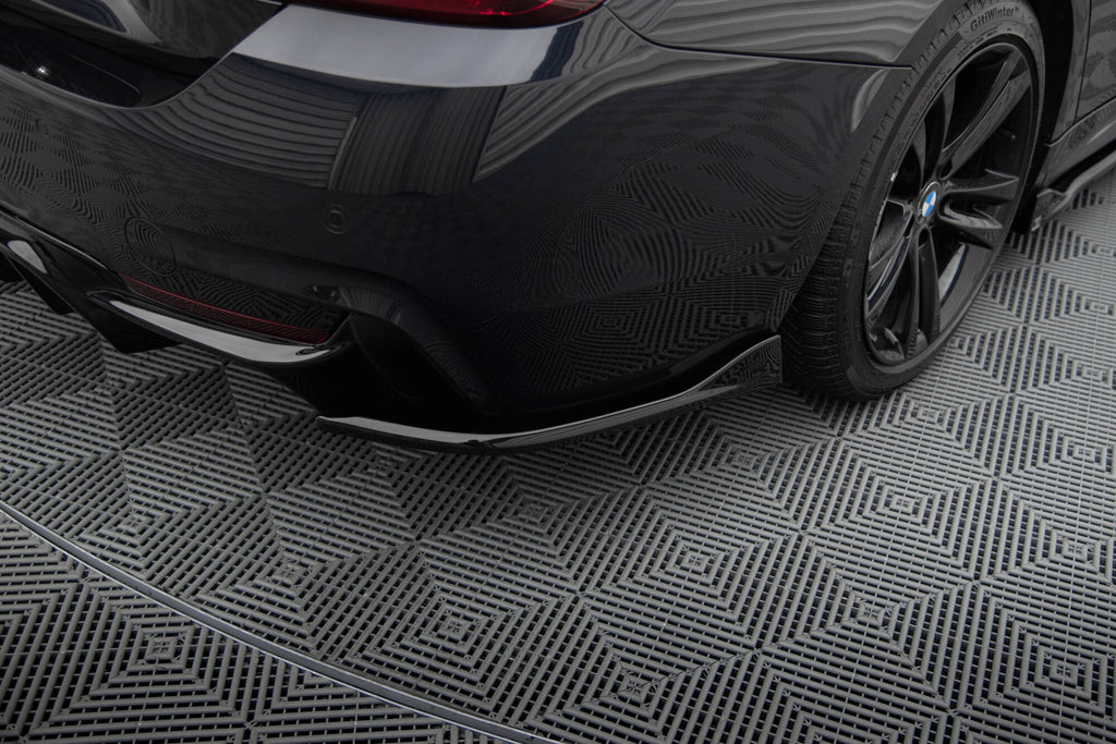 Maxton Design Heck Ansatz Flaps Diffusor V.1 passend für BMW 4er Gran Coupe M-Paket F36 schwarz Hochglanz