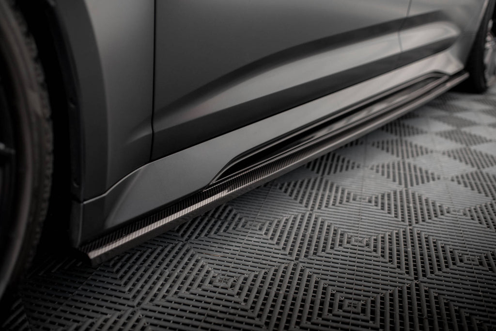 Maxton Design Set of Carbon Fiber Splitters Audi RS6 C8 schwarz matt für Audi