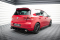 Maxton Design Heck Ansatz Flaps Diffusor passend für VW GOLF 6 GTI 35TH schwarz Hochglanz