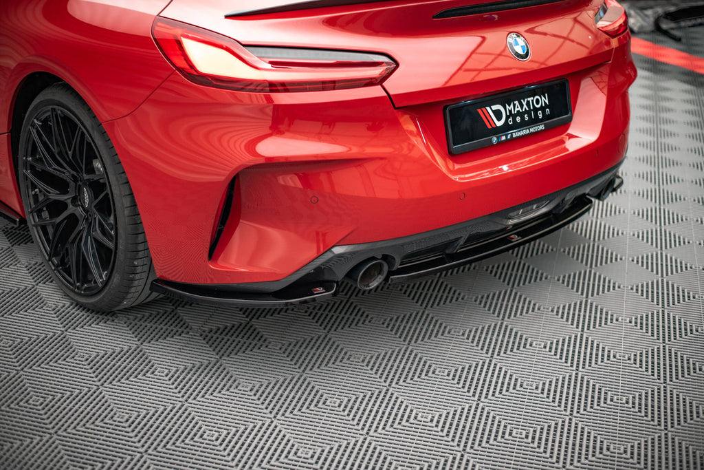 Maxton Design Heck Ansatz Flaps Diffusor passend für BMW Z4 M-Paket G29 schwarz Hochglanz