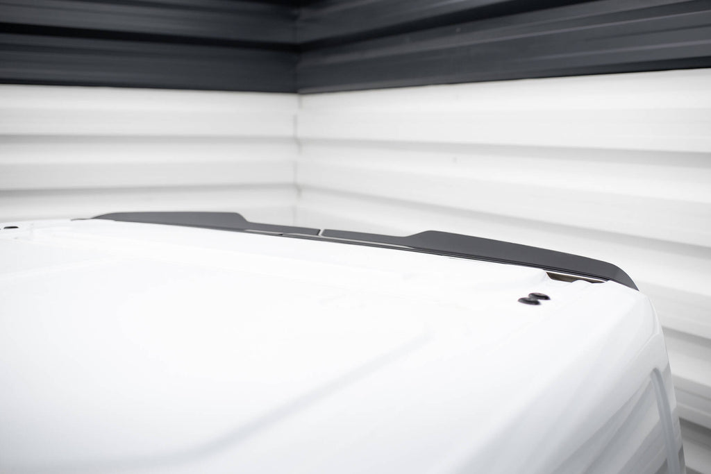Maxton Design Spoiler CAP passend für Ford Transit Custom Mk1 schwarz Hochglanz
