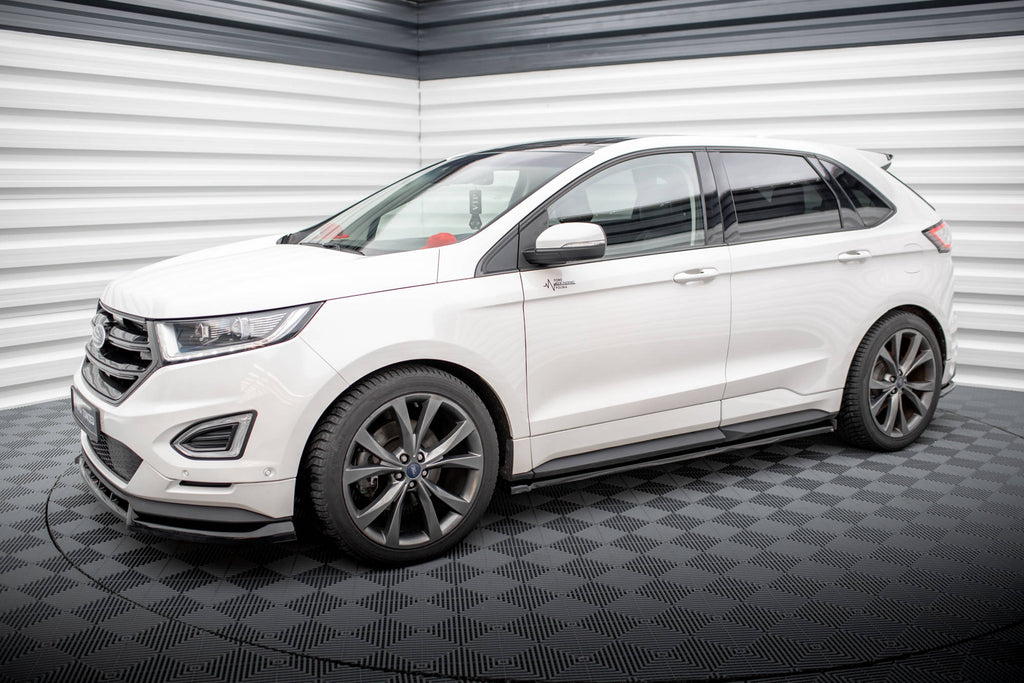 Maxton Design Street+ Seitenschweller Leisten passend für Ford Edge Sport Mk2 schwarz Hochglanz