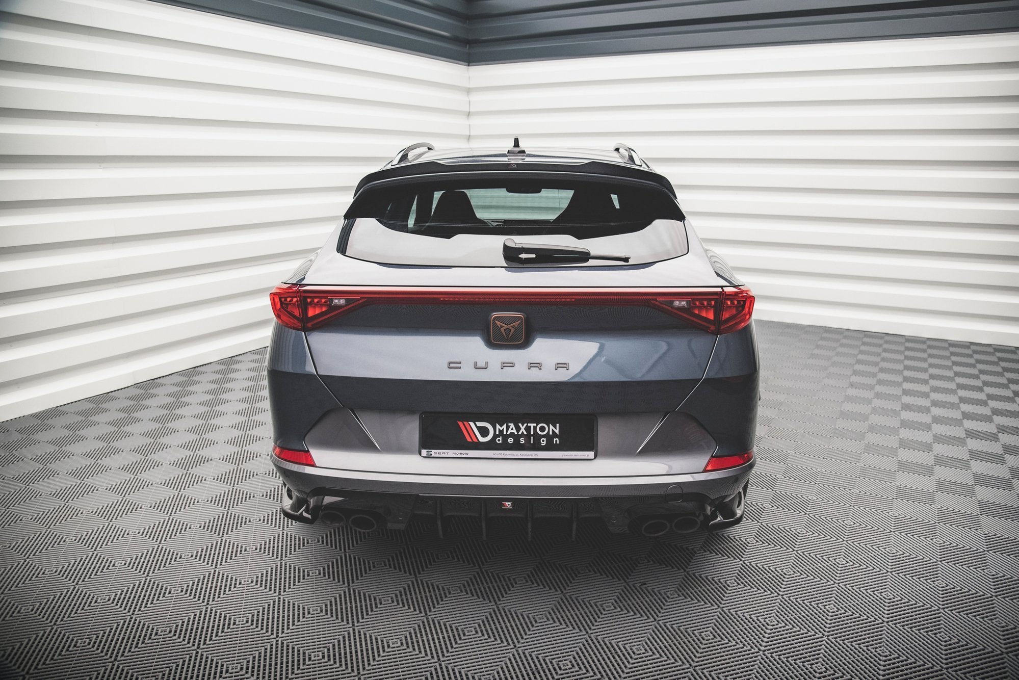 Maxton Design Spoiler CAP passend für Cupra Formentor Mk1 / Mk1 Facelift schwarz Hochglanz