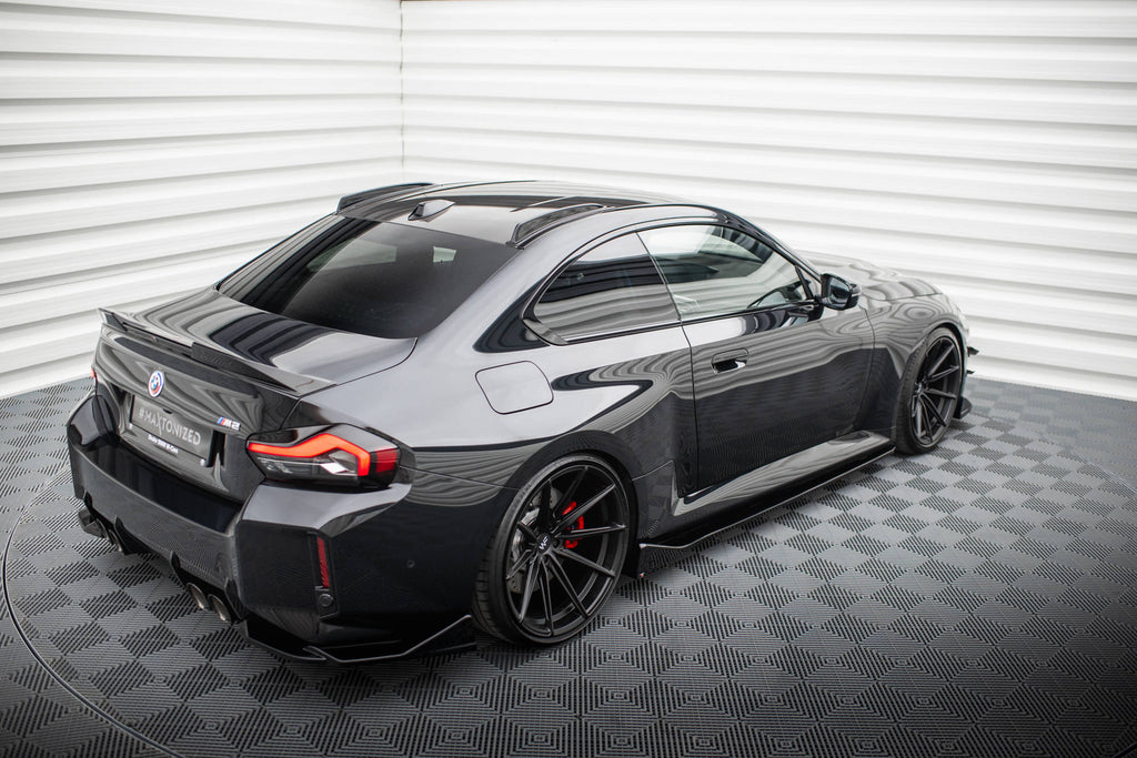 Maxton Design Kurze Dachschienen BMW M2 G87 schwarz Hochglanz für BMW M2 G87
