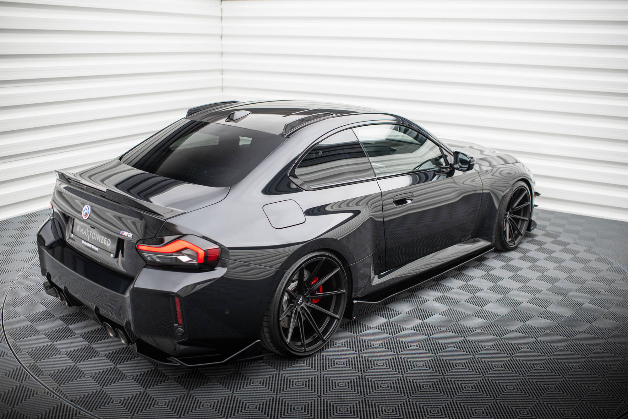 Maxton Design Kurze Dachschienen BMW M2 G87 schwarz Hochglanz für BMW M2 G87