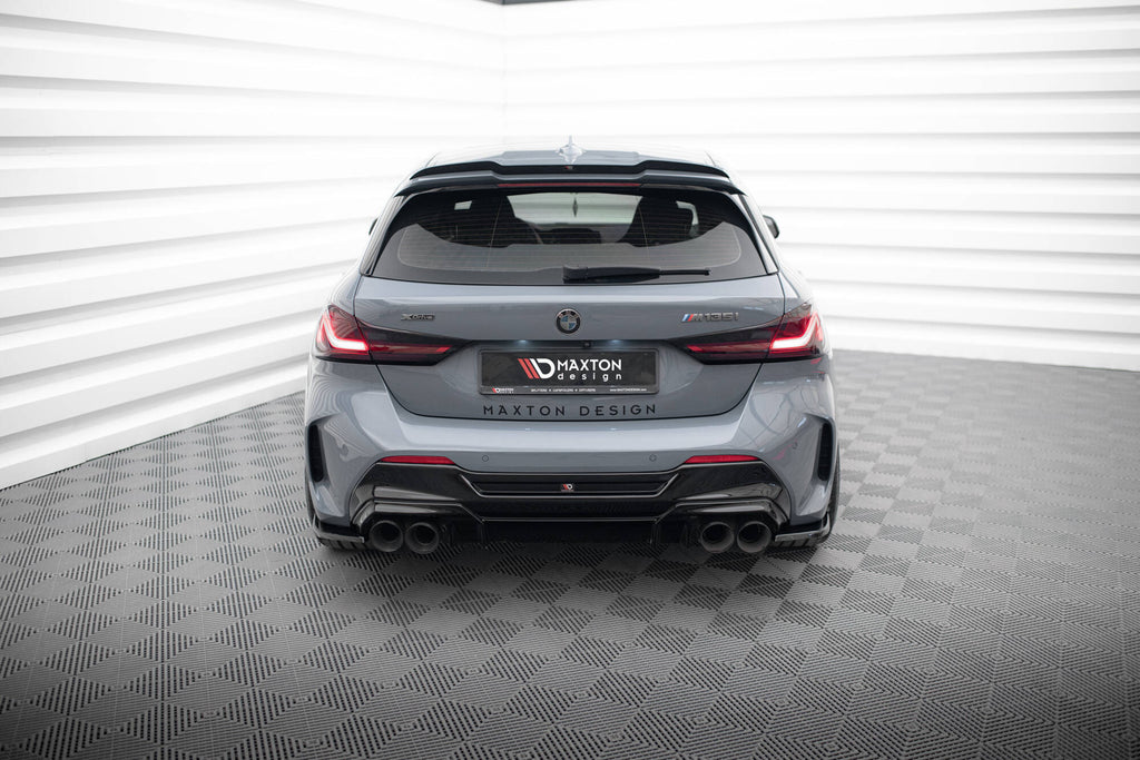Maxton Design Heck Ansatz Flaps Diffusor V.3 passend für BMW 1er F40 M-Paket/ M135i schwarz Hochglanz