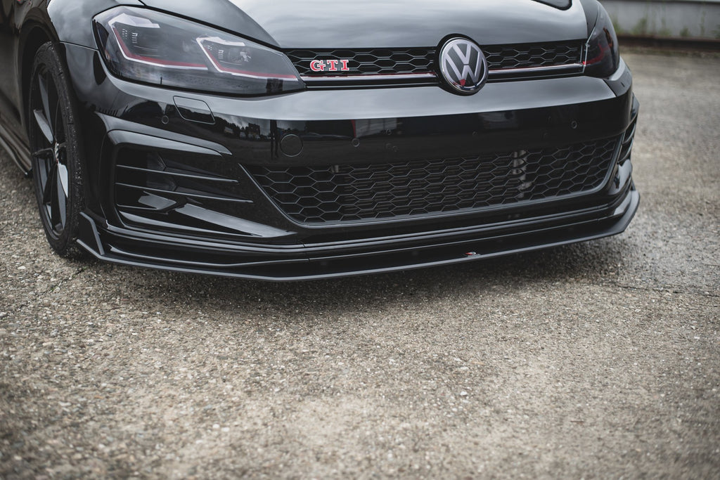 Maxton Design Street Pro Street+ Spoilerlippe Front Ansatz passend für / Frontansatz VW Golf 7 GTI TCR