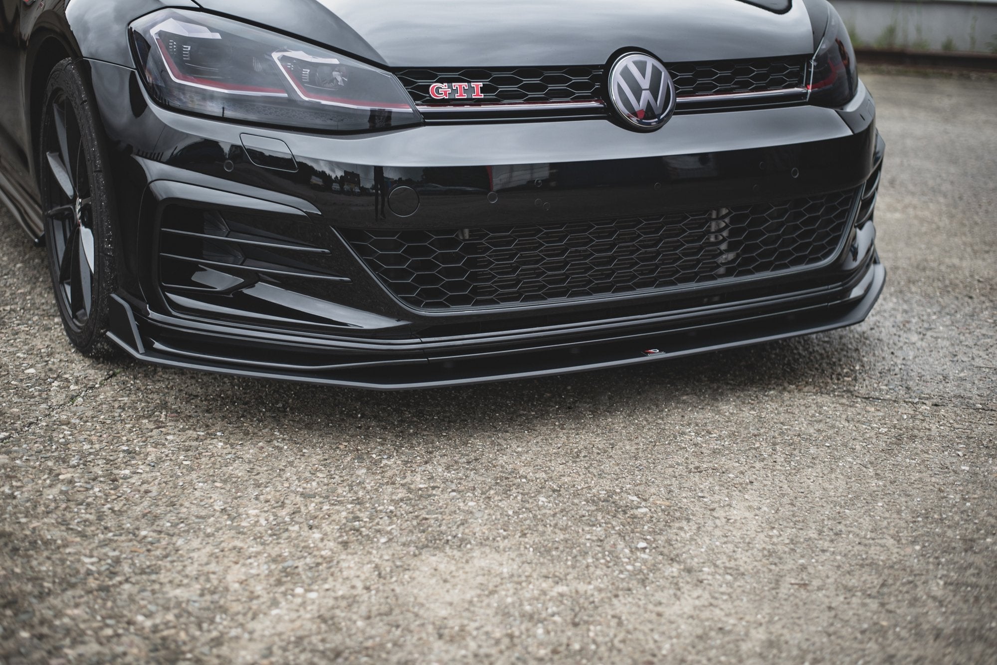 Maxton Design Street Pro Street+ Spoilerlippe Front Ansatz passend für / Frontansatz VW Golf 7 GTI TCR