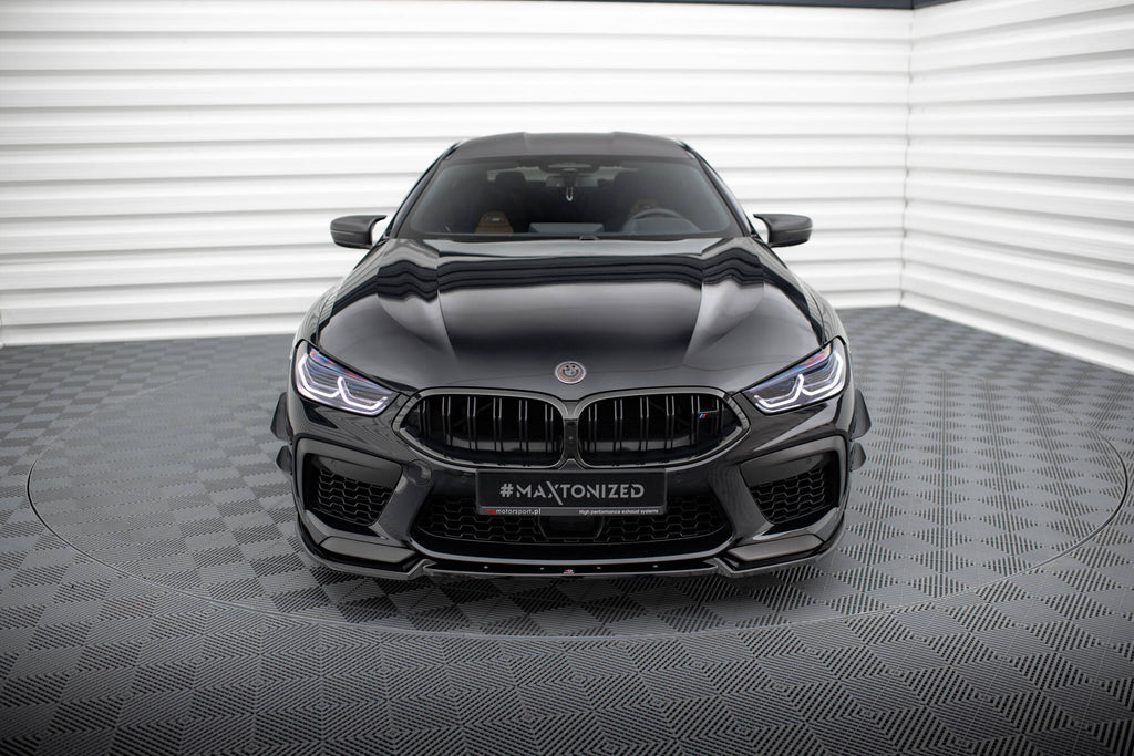 Maxton Design Street+ Spoilerlippe Front Ansatz V.3 passend für BMW M8 Gran Coupe F93 / Coupe F92 schwarz Hochglanz