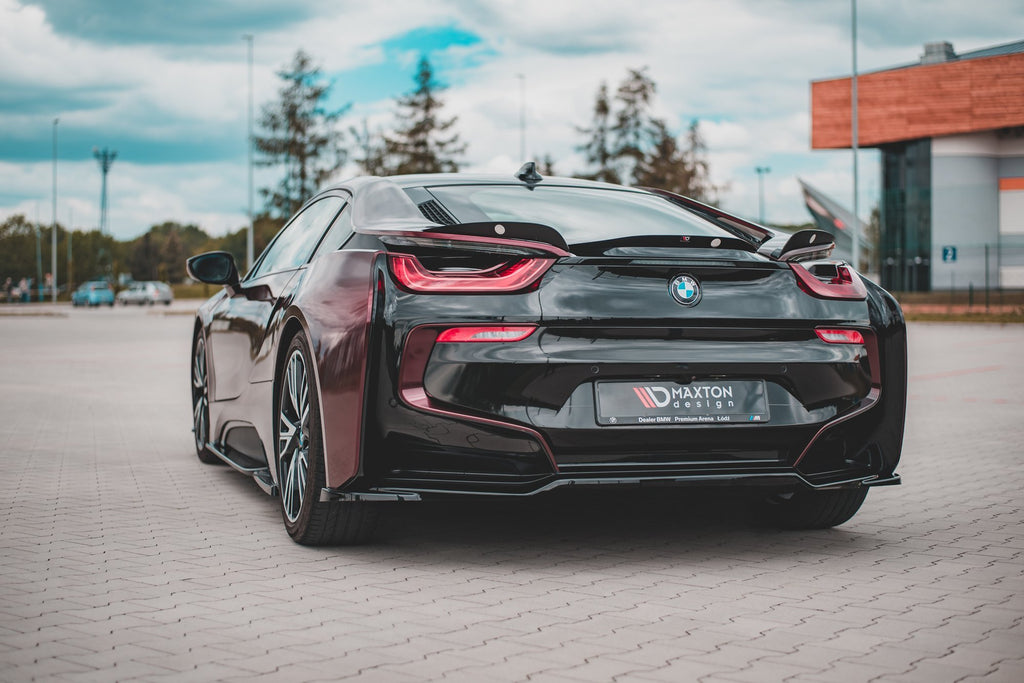 Maxton Design Heckansatz BMW i8 schwarz Hochglanz für BMW i8