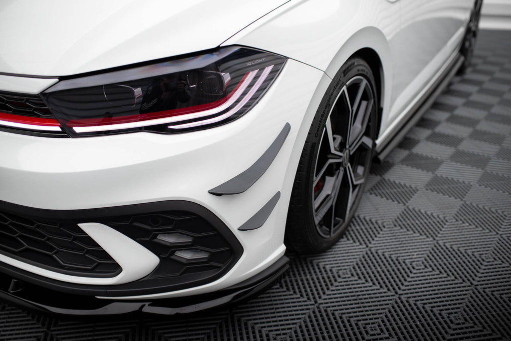 Maxton Design Stoßstangen Flaps Wings vorne Canards passend für VW Polo GTI Mk6 Facelift