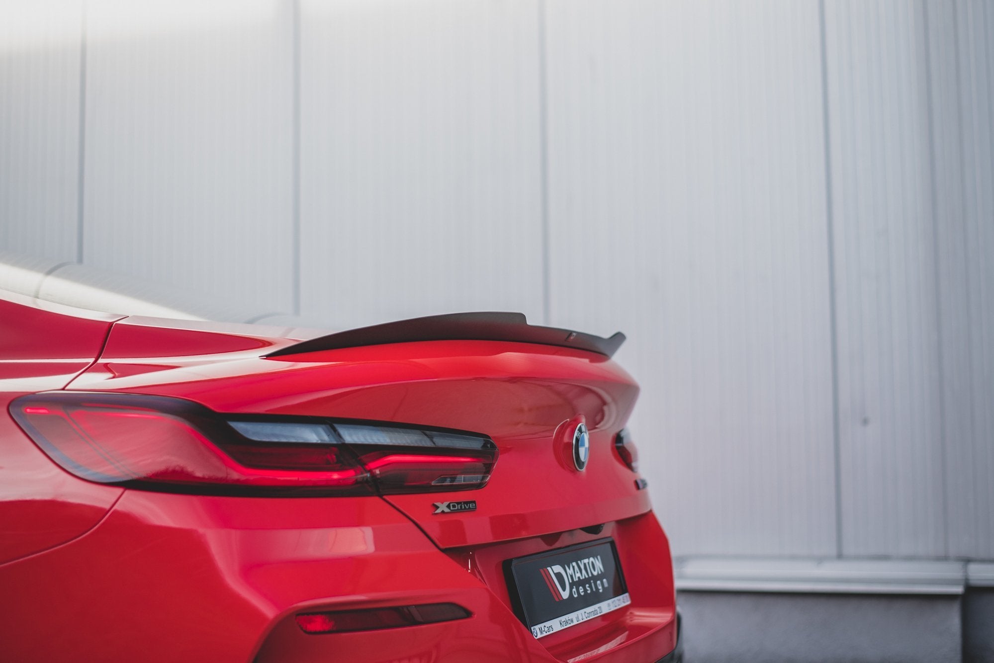 Maxton Design Spoiler CAP passend für BMW 8 Coupe M-Paket G15 schwarz Hochglanz