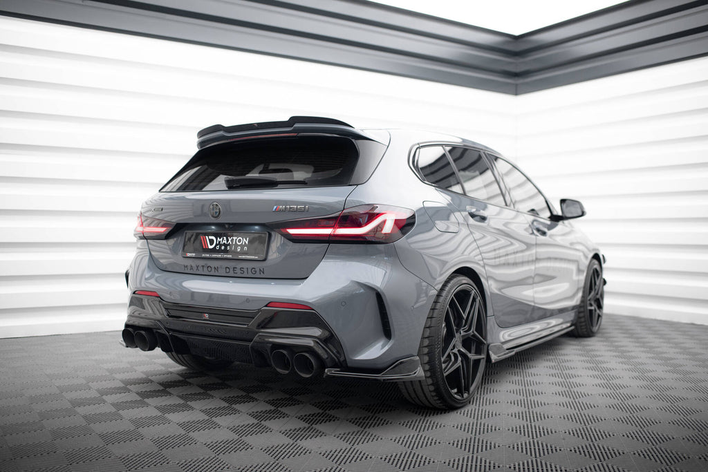Maxton Design Diffusor Heck Ansatz V.2 passend für BMW 1er M-Paket/ M135i / 128ti F40 schwarz Hochglanz