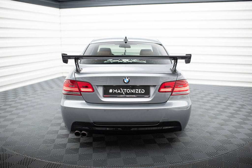 Maxton Design Carbon Spoiler With External Brackets Uprights BMW 3er / M3 Coupe E92 für BMW 3er E92