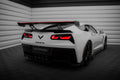 Maxton Design Carbon Spoiler With Internal Brackets Uprights + LED Chevrolet Corvette Stingray / Grand Sport C7 für Chevrolet Corvette C7