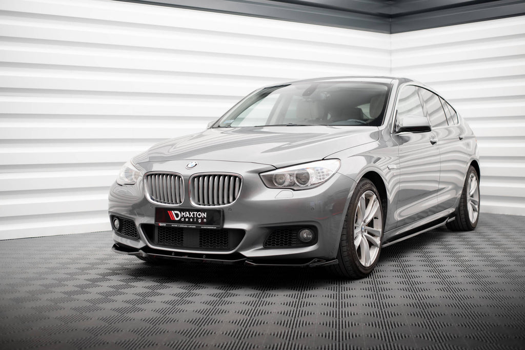 Maxton Design Street+ Spoilerlippe Front Ansatz passend für BMW 5er GT M-Paket F07 schwarz Hochglanz