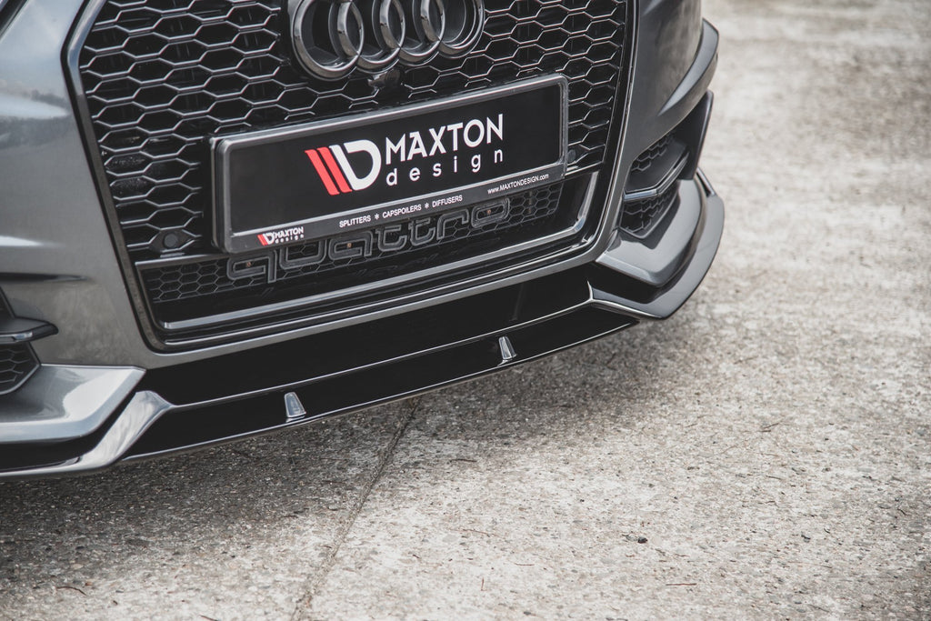 Maxton Design Street+ Spoilerlippe Front Ansatz passend für Audi A6 / A6 C7 S-line/ S6 C7 Facelift