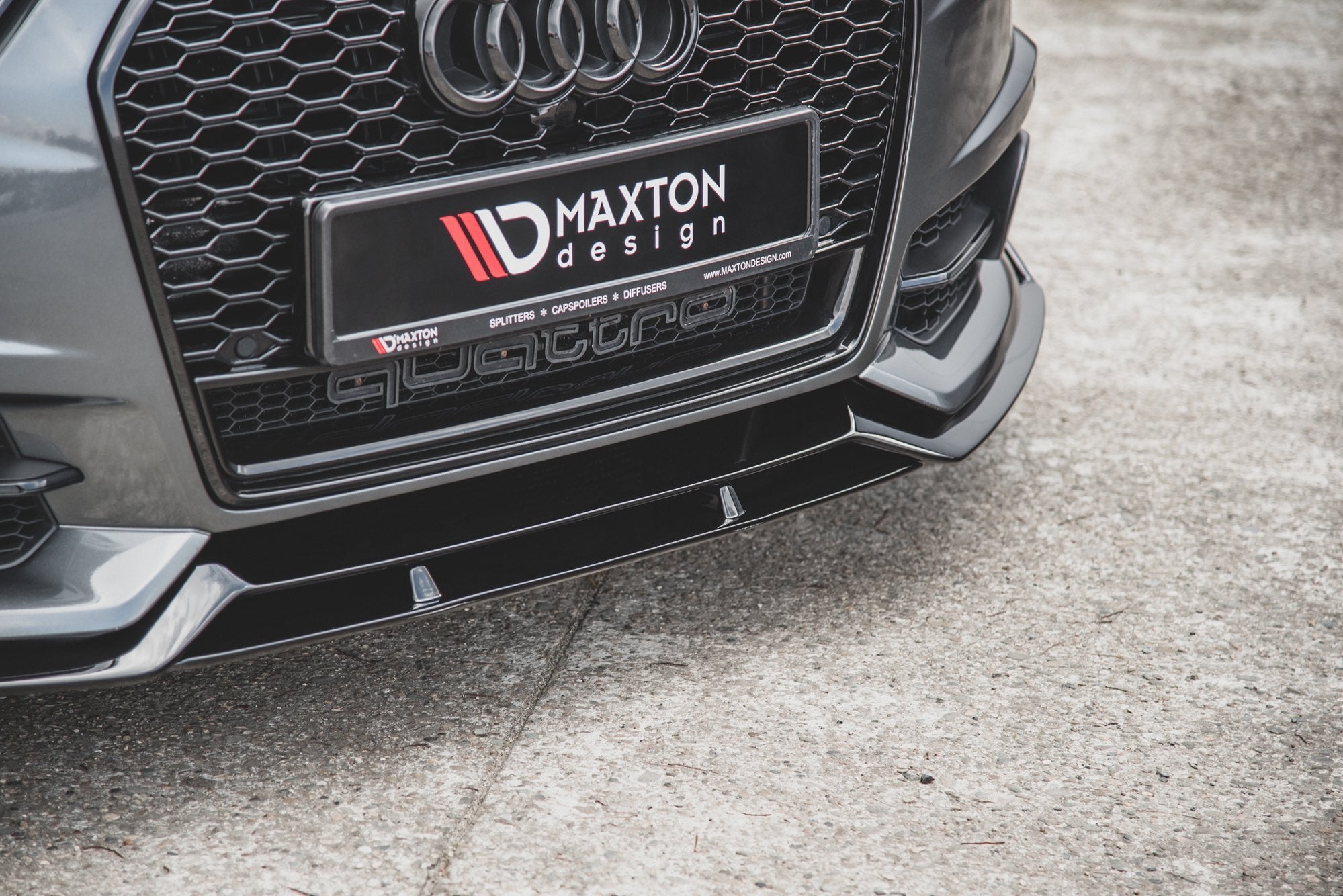 Maxton Design Street+ Spoilerlippe Front Ansatz passend für Audi A6 / A6 C7 S-line/ S6 C7 Facelift