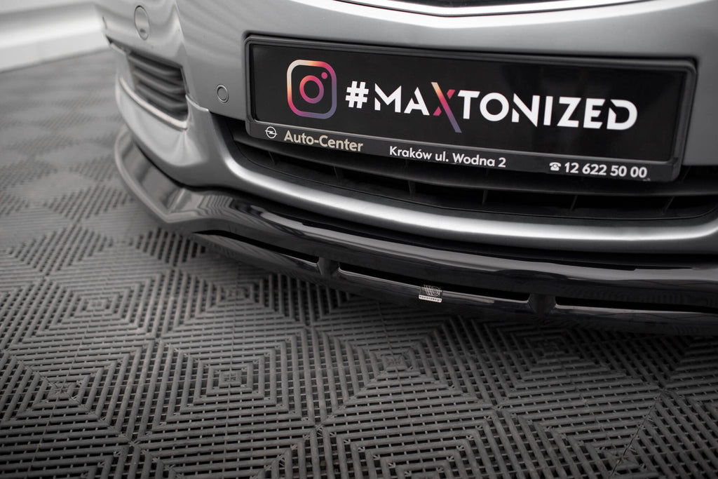 Maxton Design Street+ Spoilerlippe Front Ansatz passend für Opel Insignia OPC-Line Mk1 schwarz Hochglanz