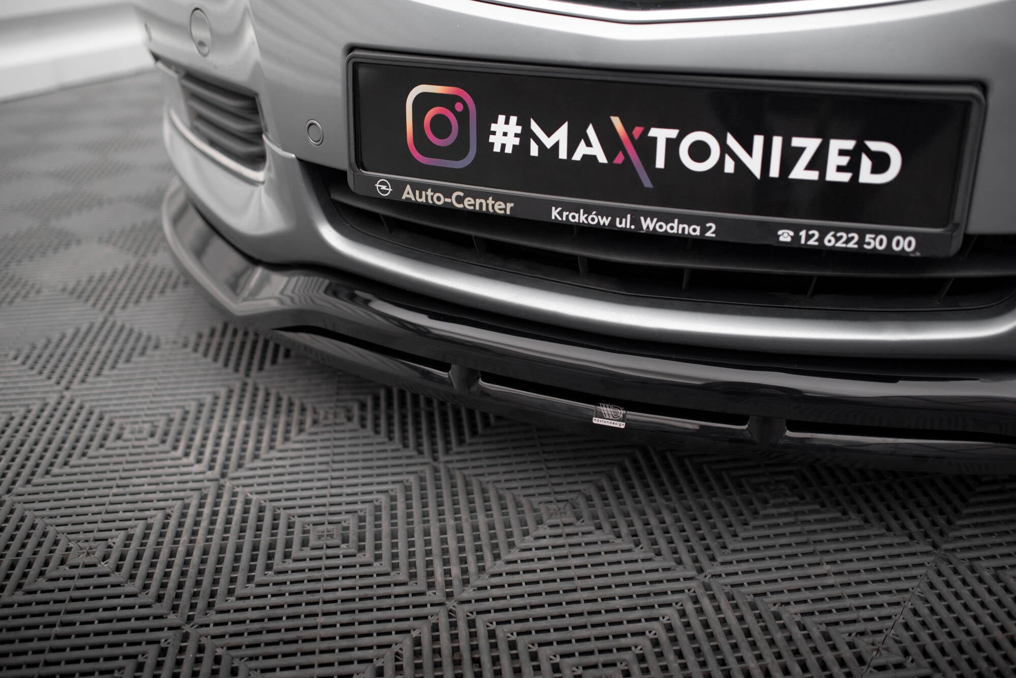 Maxton Design Street+ Spoilerlippe Front Ansatz passend für Opel Insignia OPC-Line Mk1 schwarz Hochglanz