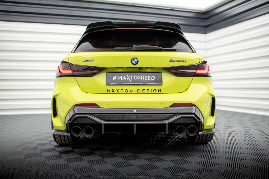 Maxton Design Prepreg Carbon Fiber Diffusor Heck Ansatz V.1 passend für BMW 1er F40 M-Paket/ M135i