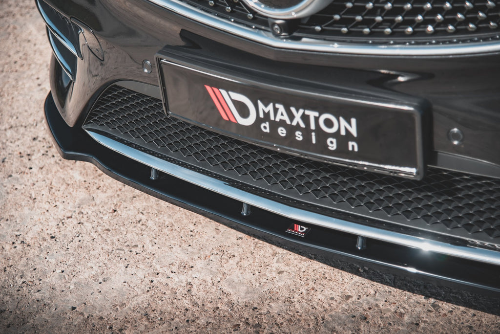 Maxton Design Street+ Spoilerlippe Front Ansatz V.2 passend für Mercedes-Benz V-Klasse AMG-Line W447 schwarz Hochglanz