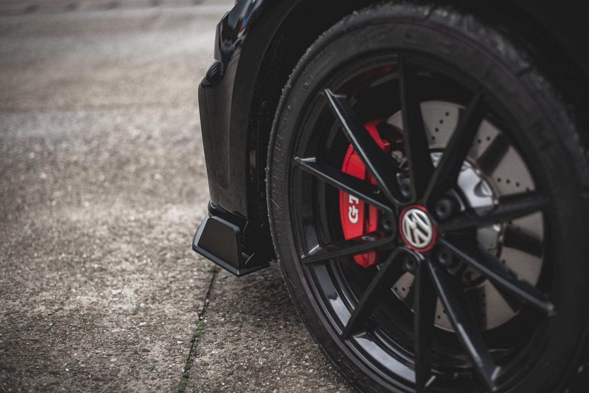 Maxton Design Street Pro Street+ Spoilerlippe Front Ansatz passend für / Frontansatz VW Golf 7 GTI TCR