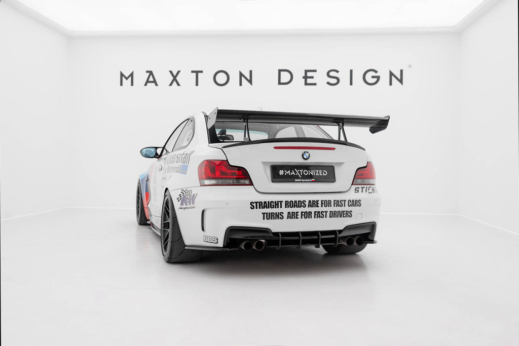 Maxton Design Carbon Spoiler With Upper Swan Mounting BMW 1er M E82 für BMW M1 E82