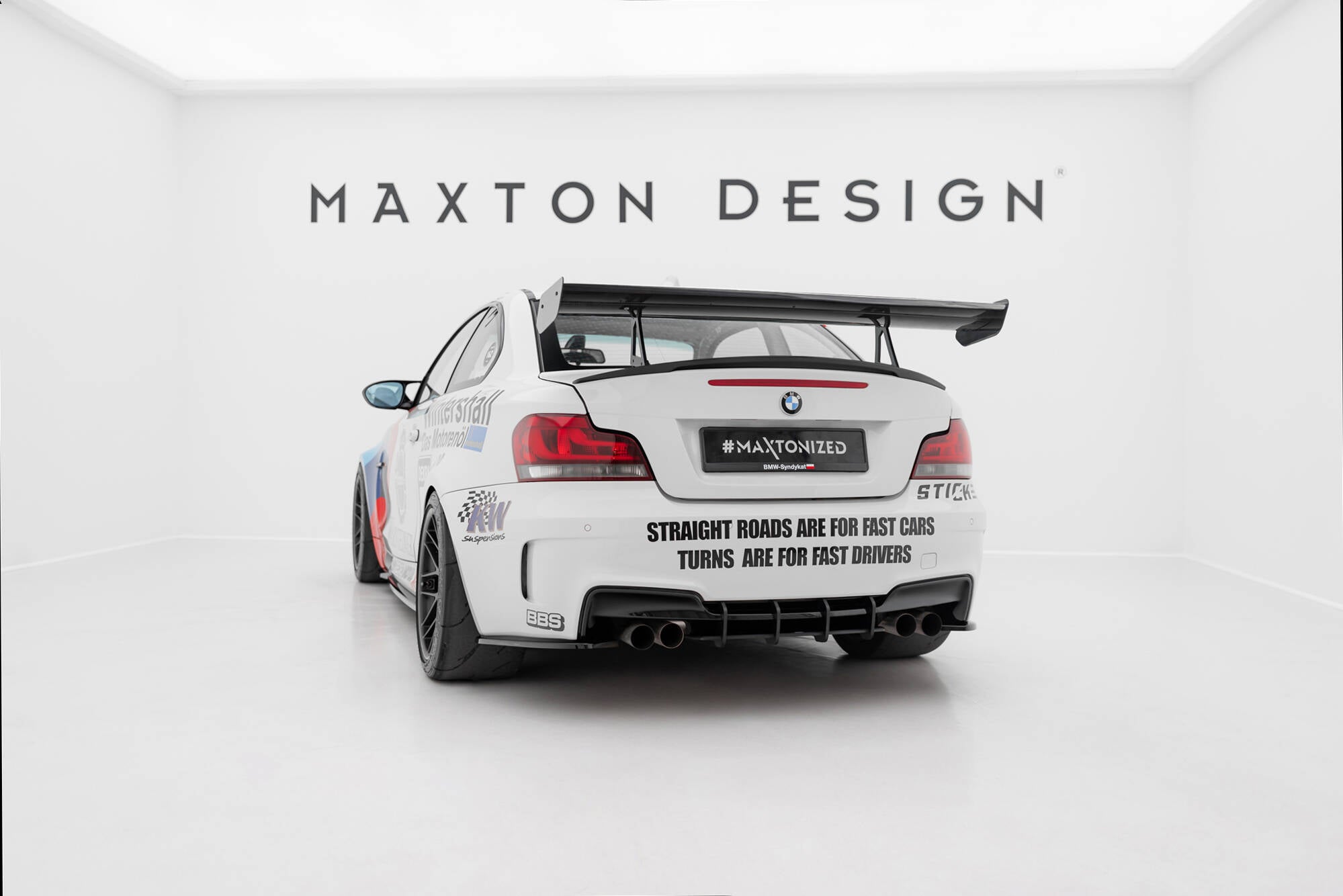 Maxton Design Carbon Spoiler With Upper Swan Mounting BMW 1er M E82 für BMW M1 E82