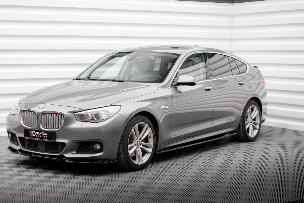 Maxton Design Street+ Seitenschweller Leisten passend für BMW 5er GT M-Paket F07 schwarz Hochglanz