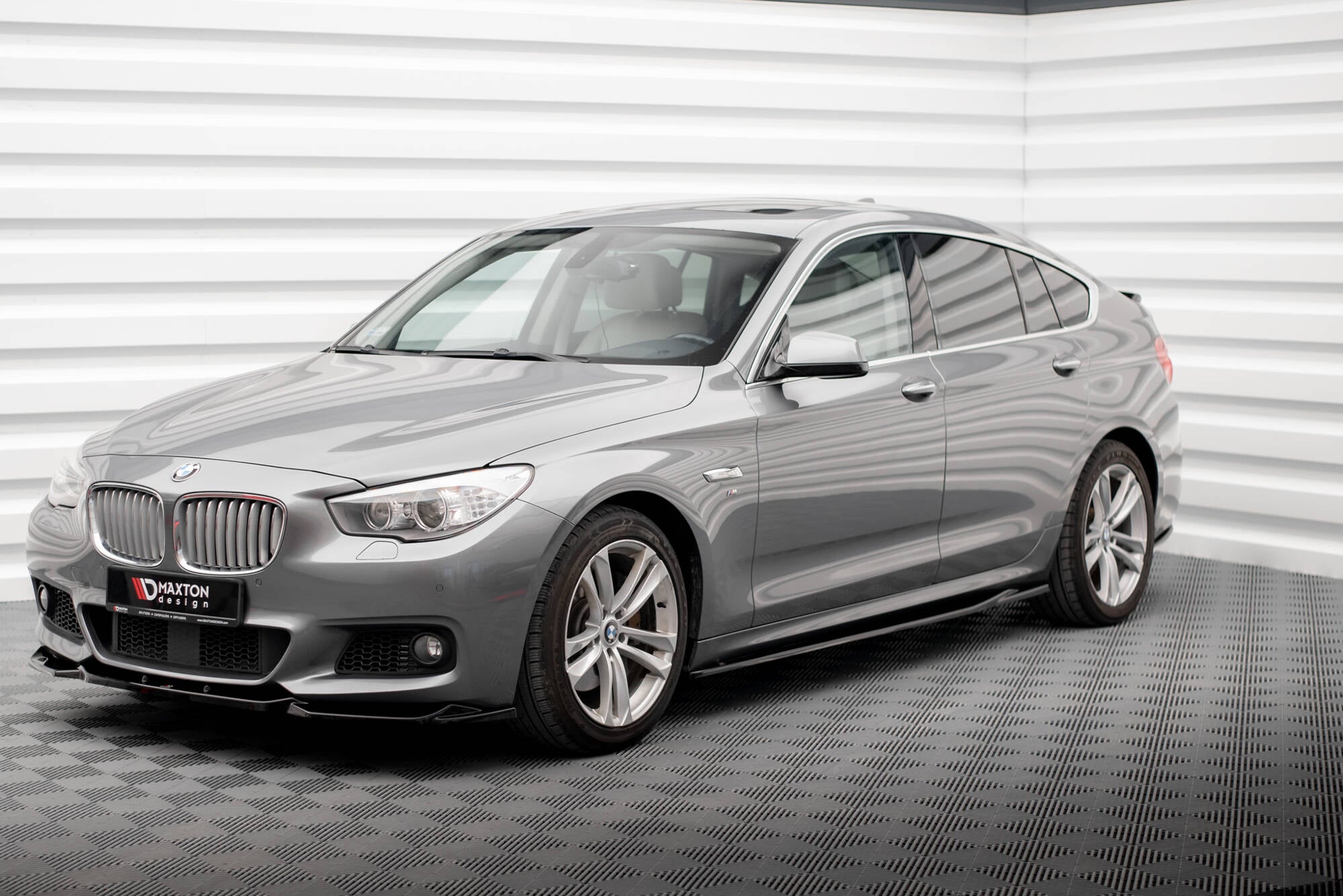 Maxton Design Street+ Seitenschweller Leisten passend für BMW 5er GT M-Paket F07 schwarz Hochglanz
