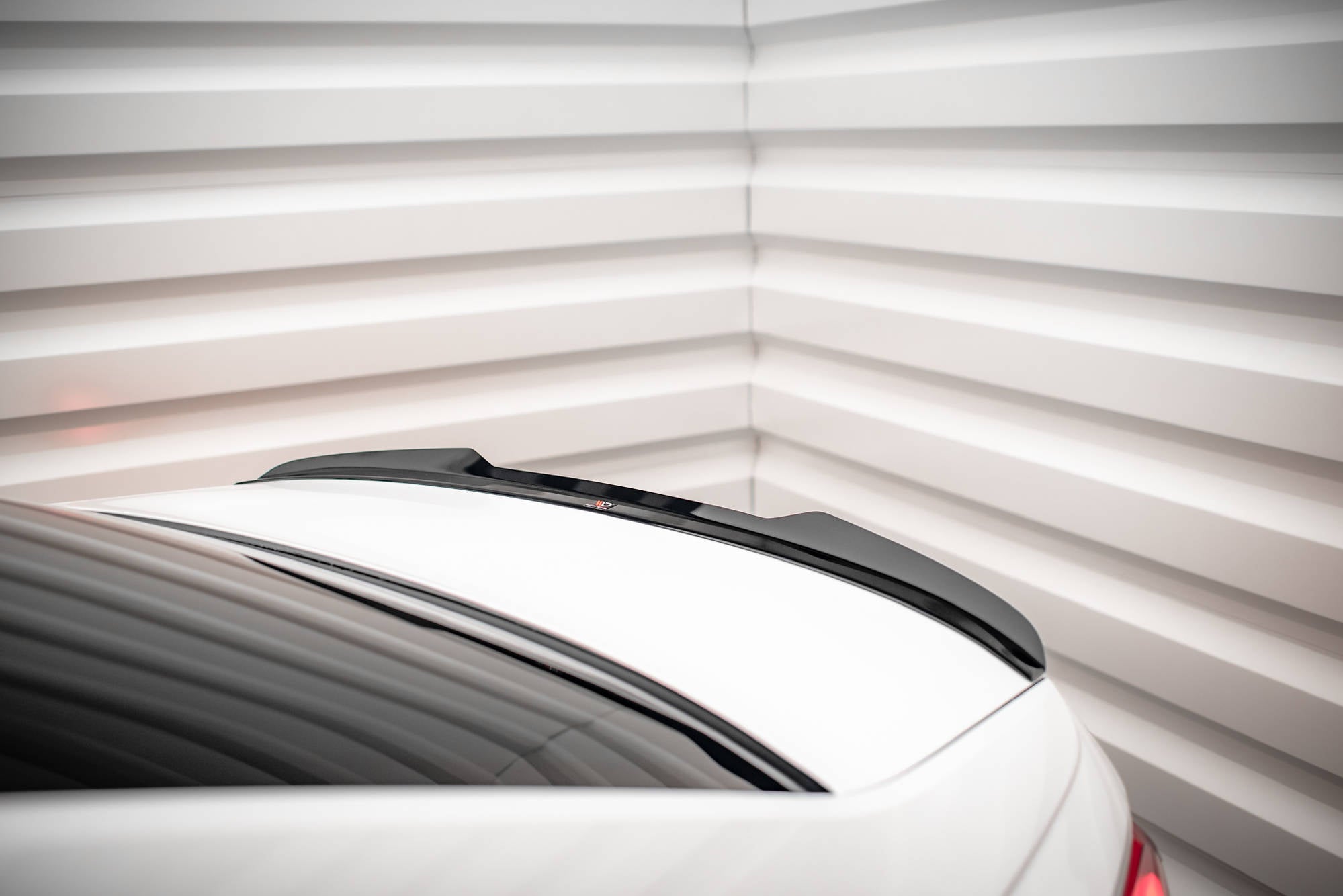 Maxton Design Spoiler CAP passend für Audi A6 Limousine C8 / C8 Facelift schwarz Hochglanz