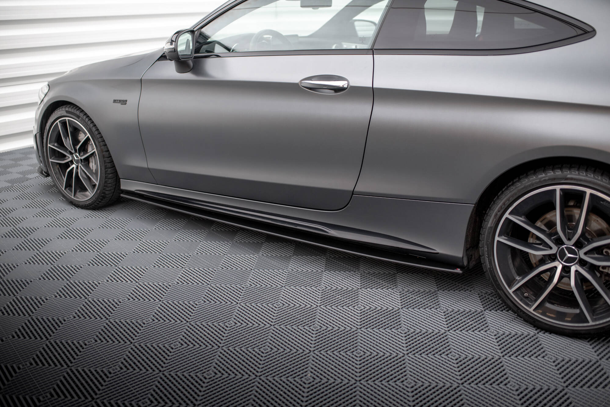 Maxton Design Street Pro Street+ Seitenschweller Leisten passend für Mercedes-AMG C43 Coupe / Cabrio C205 Facelift / A205 Facelift