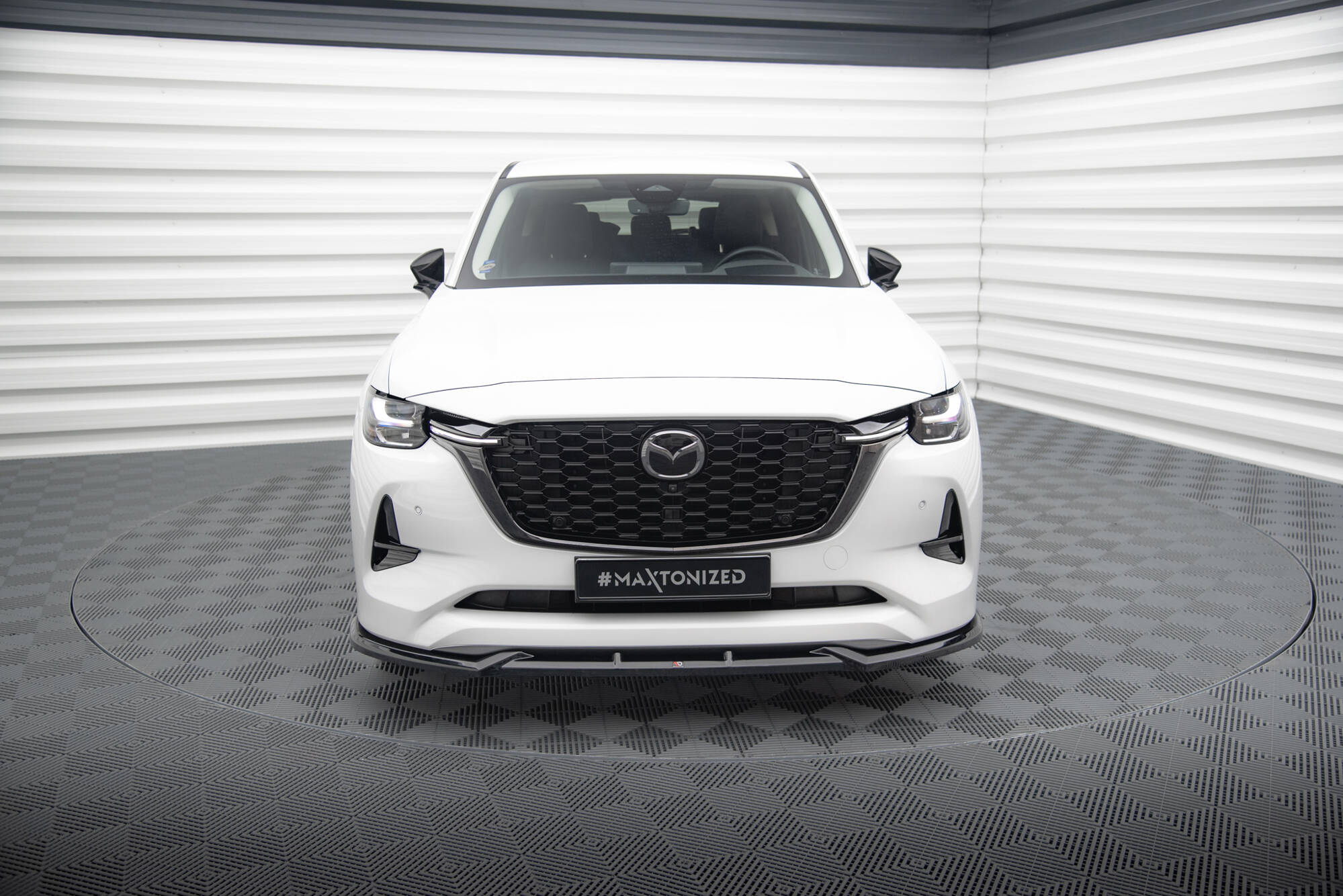 Maxton Design Street+ Spoilerlippe Front Ansatz V.1 passend für Mazda CX-60 Mk1 schwarz Hochglanz