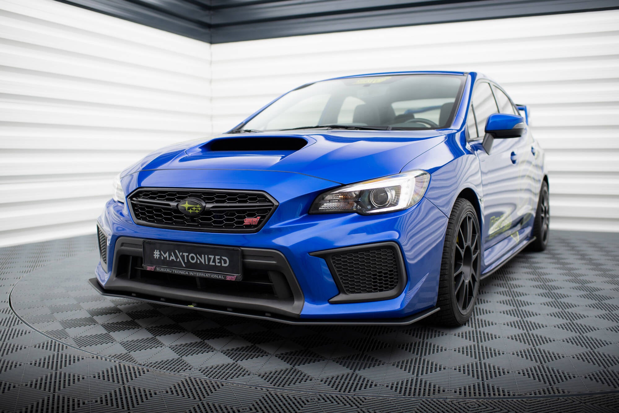 Maxton Design Street Pro Street+ Spoilerlippe Front Ansatz passend für Subaru WRX STI Mk1 Facelift