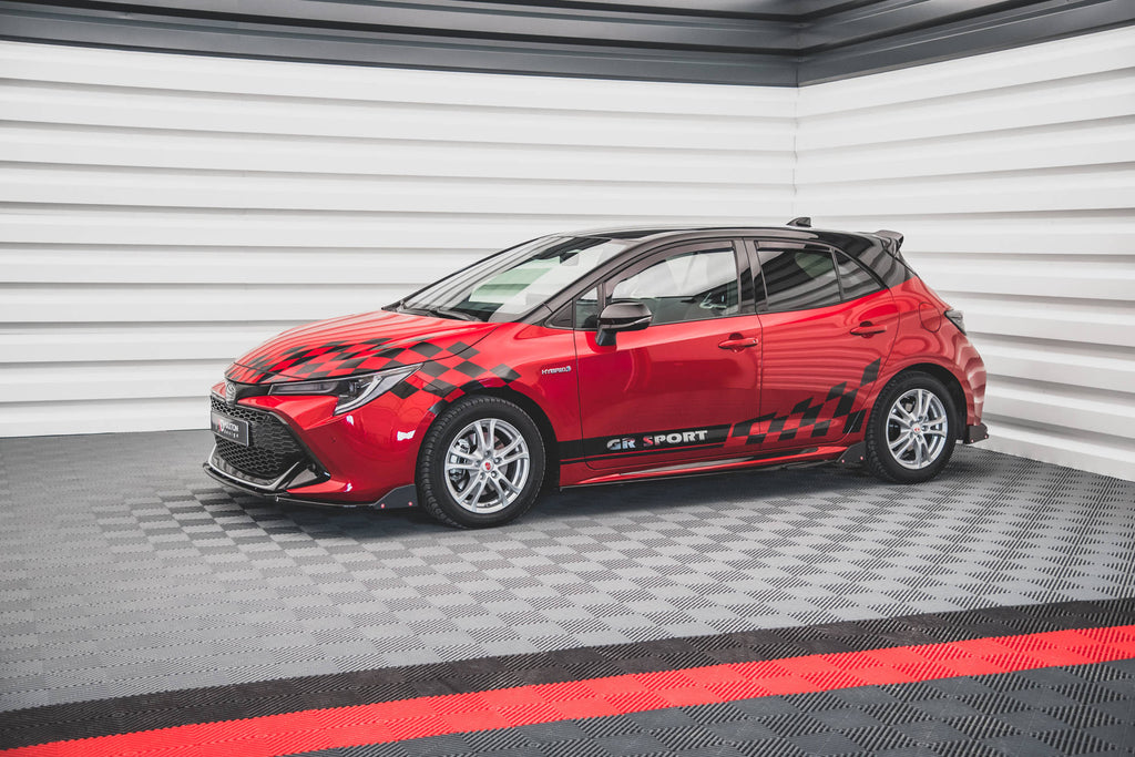 Maxton Design Street+ Seitenschweller Leisten passend für V.1 + Flaps Toyota Corolla GR Sport Hatchback XII
