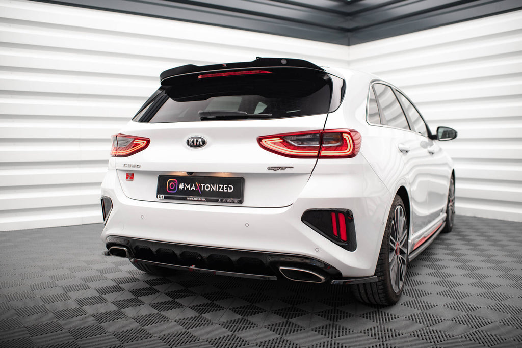 Maxton Design Spoiler CAP passend für Kia Ceed GT Mk3 schwarz Hochglanz