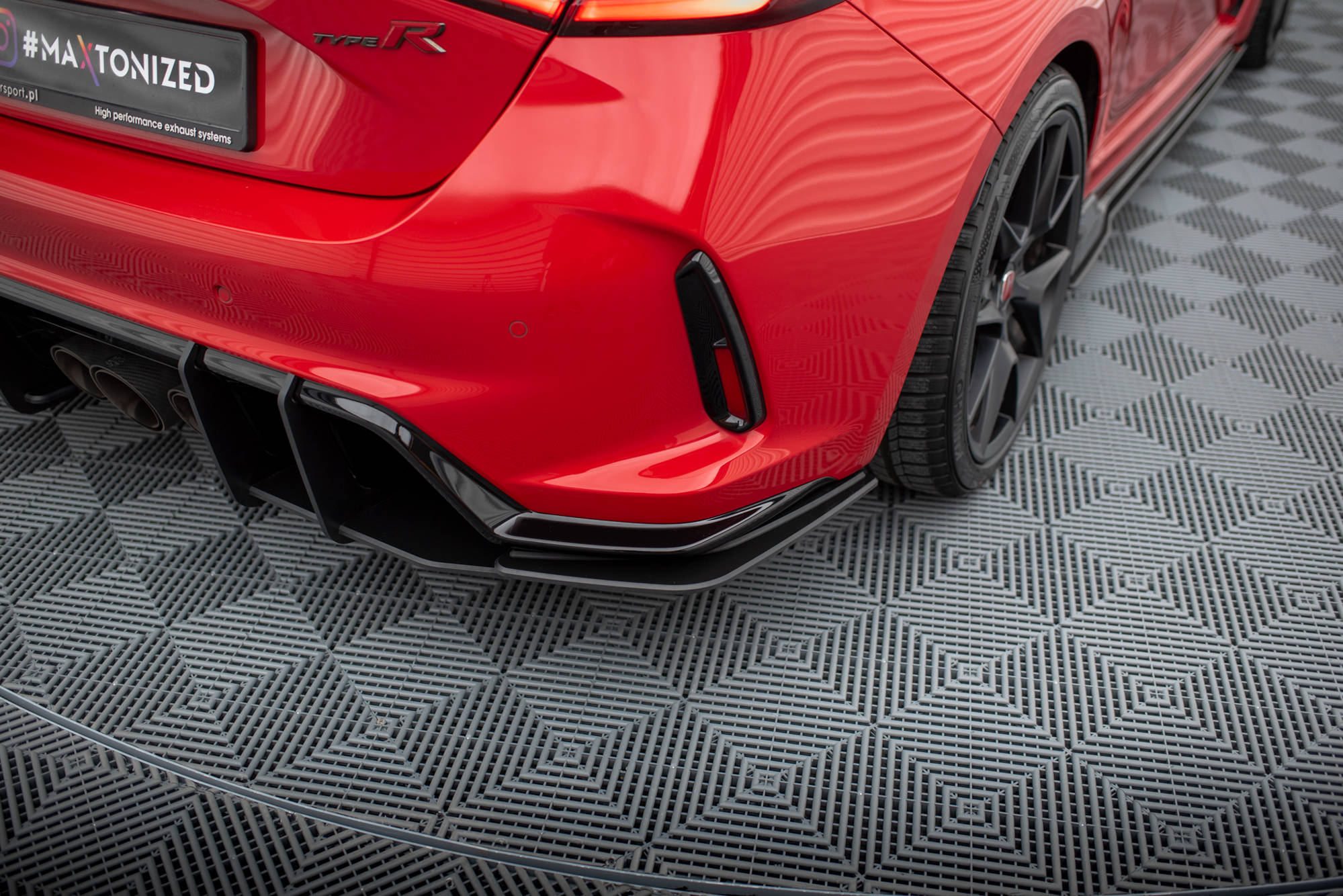 Maxton Design Street Pro Heck Ansatz Flaps Diffusor passend für Honda Civic Type-R Mk 11