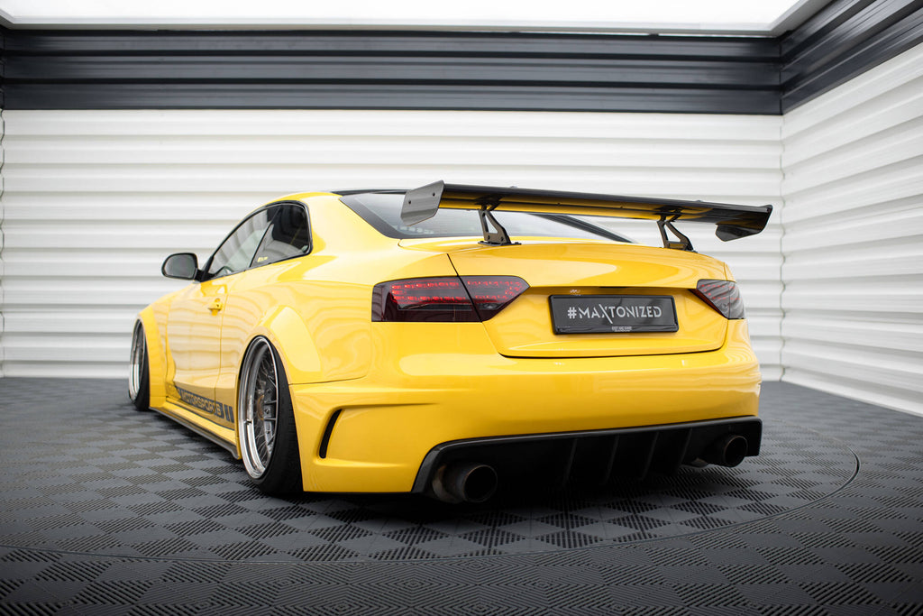 Maxton Design Carbon Spoiler With Upper Swan Mounting Audi A5 Coupe 8T für Audi A5 / S5 / RS5