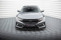 Maxton Design Street+ Spoilerlippe Front Ansatz + Flaps passend für Honda Civic Sport Mk 10