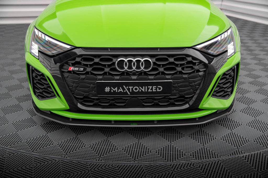 Maxton Design Set od Carbon Splitters Audi RS3 8Y Limousine schwarz matt für Audi