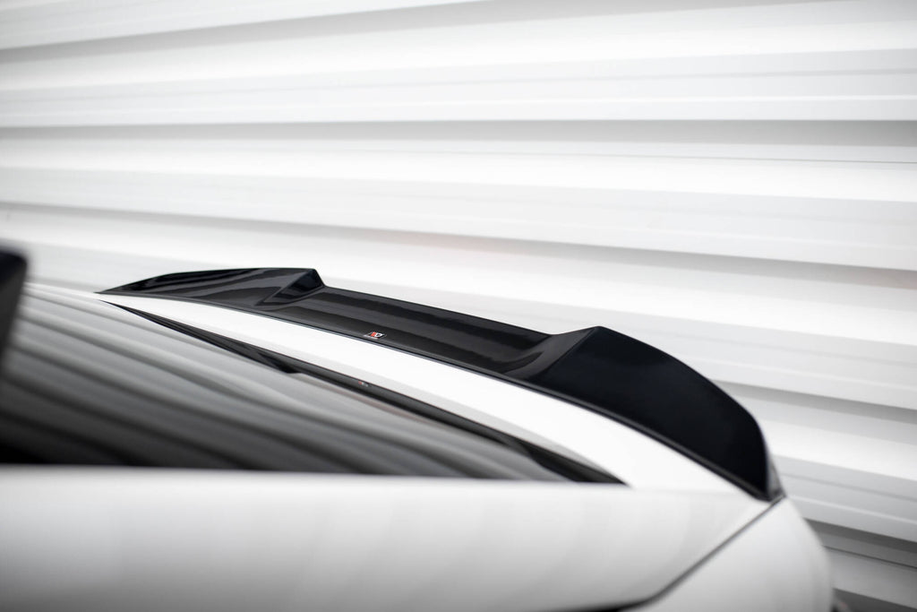 Maxton Design Niedriger Spoiler CAP 3D passend für Peugeot 408 Mk1 schwarz Hochglanz