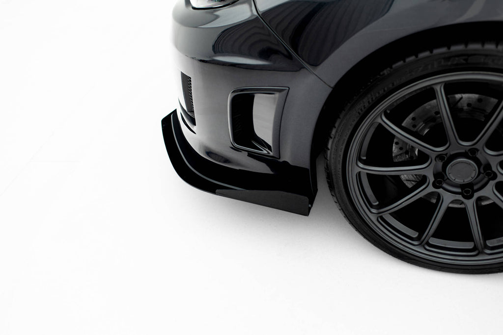 Maxton Design Front Stoßstange Flaps passend für Flaps Subaru Impreza WRX STI Mk3 Facelift schwarz Hochglanz