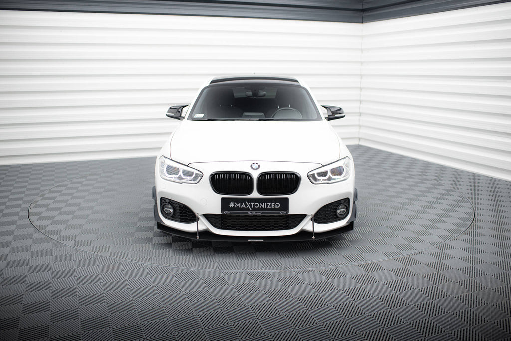 Maxton Design Racing Street+ Spoilerlippe Front Ansatz V.2 passend für BMW 1er F20/F21 M-Power FACELIFT