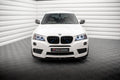 Maxton Design Street+ Spoilerlippe Front Ansatz passend für BMW X3 M-Paket F25 schwarz Hochglanz